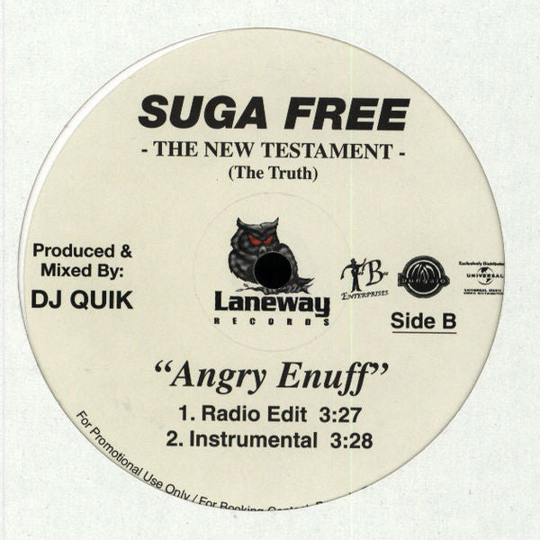Suga Free : Angry Enuff (12", Single, Promo)