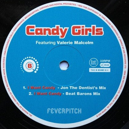 Candy Girls Featuring Valerie Malcolm : I Want Candy (12", Single)
