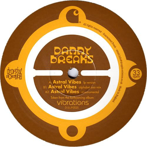 Danny Breaks : Astral Vibes (12", Smplr)