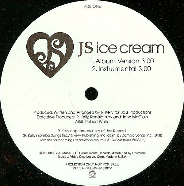 Johnson Sisters : Ice Cream (12", Single, Promo)