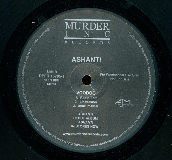 Ashanti : Dreams / Voodoo (12", Single, Promo)