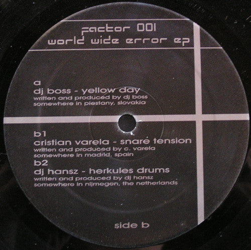 Various : World Wide Error EP (12", EP)