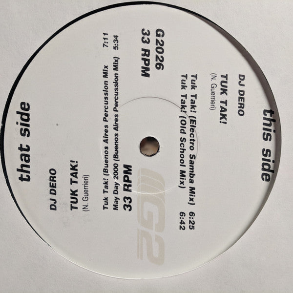 DJ Dero : Tuk Tak! (12")