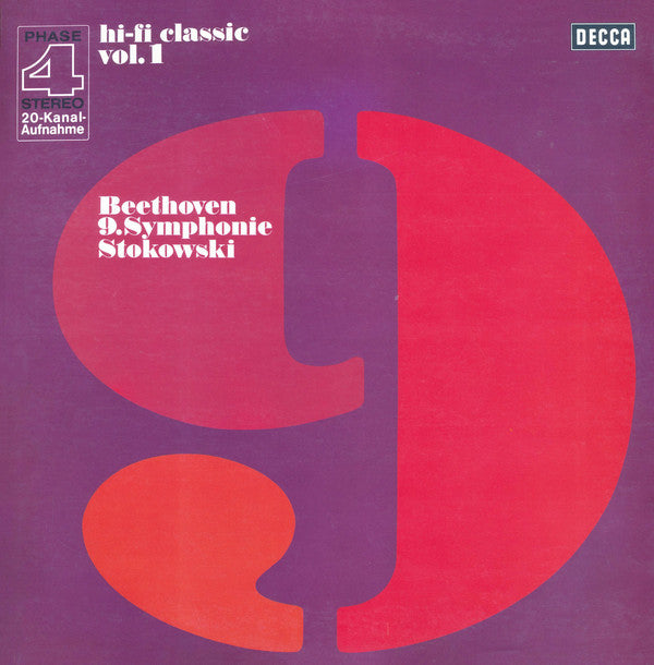 Ludwig van Beethoven — Leopold Stokowski : 9.Symphonie (Hi-fi Classic Vol.1) (LP, Album)