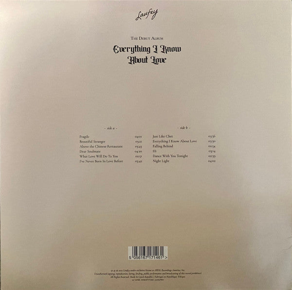 Laufey (2) : Everything I Know About Love (LP, Album, Cre)