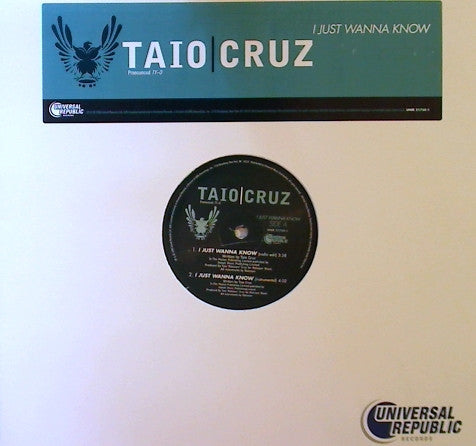 Taio Cruz : I Just Wanna Know (12")