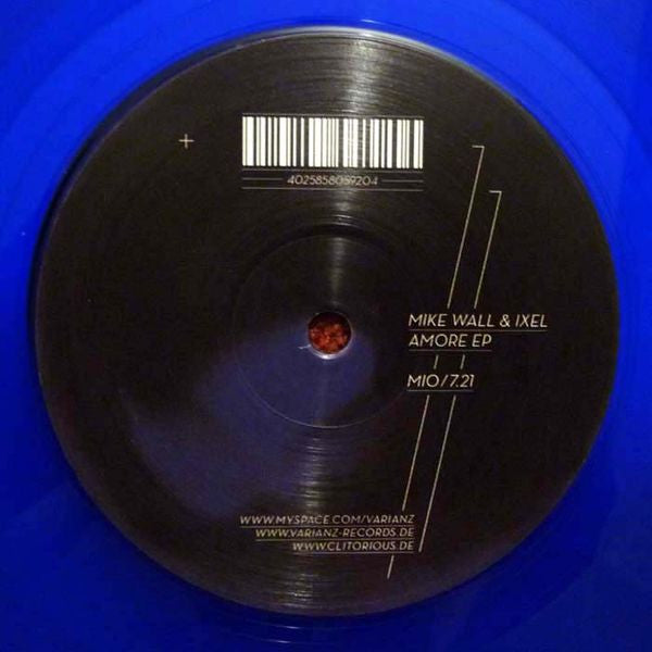 Mike Wall & Ixel : Amore EP (12", EP, Blu)