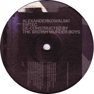 Alexander Kowalski : You Think You Know? (Funk D'Void Remix) / Emtec (De-constructed By The British Murder Boys) (12")