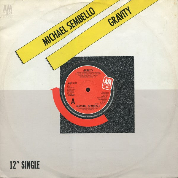 Michael Sembello : Gravity (12", Single)