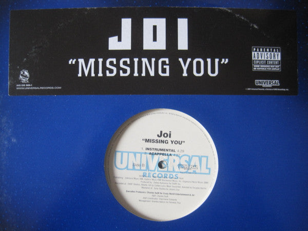 Joi (3) : Missing You (12", Promo)