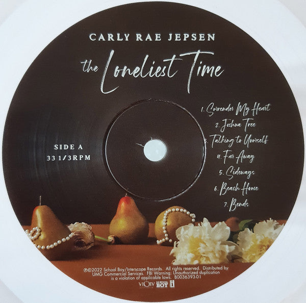 Carly Rae Jepsen : The Loneliest Time (LP, Album, Pin)
