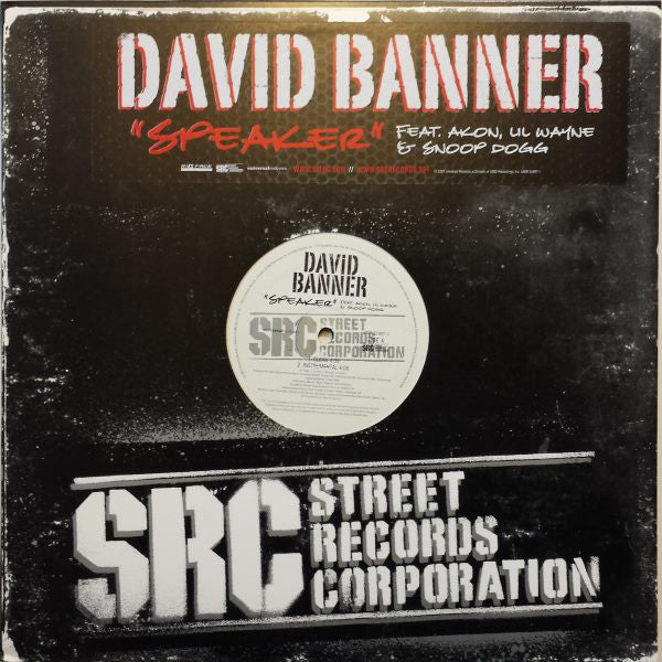 David Banner : Speaker (12", Single, Promo)
