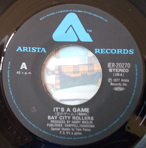 Bay City Rollers : 恋のゲーム = It's A Game (7", Single)
