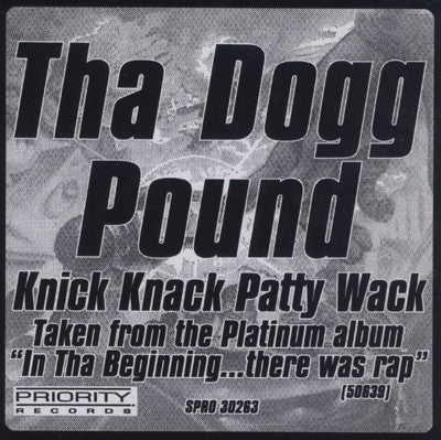 Tha Dogg Pound : Knick Knack Patty Wack (12", Single, Promo)