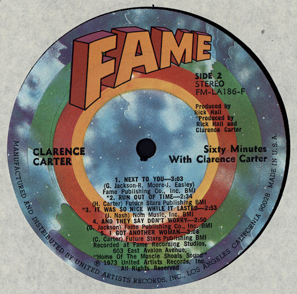 Clarence Carter : Sixty Minutes With Clarence Carter (LP)