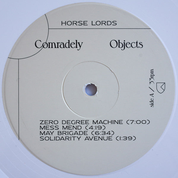 Horse Lords : Comradely Objects (LP, Album, Ltd, Whi)