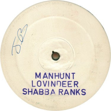 Lloyd Lovindeer & Shabba Ranks : Manhunt (12", W/Lbl)