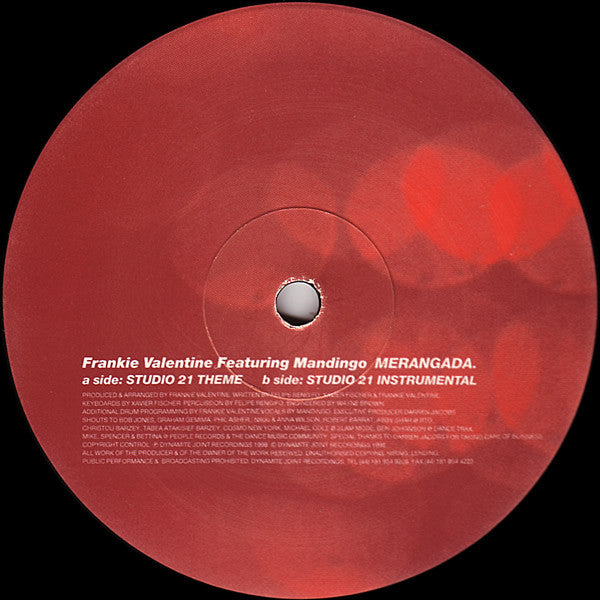 Frankie Valentine Featuring Mandingo (5) : Merangada (12")