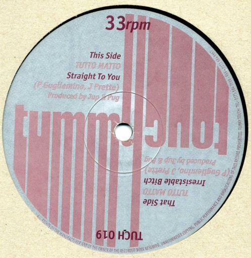 Tutto Matto : Straight To You (12")