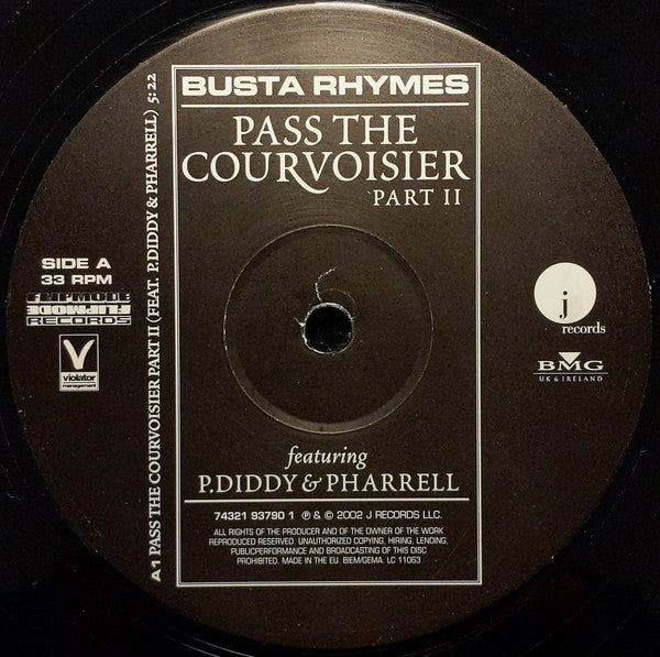 Busta Rhymes : Pass The Courvoisier Part II (12")