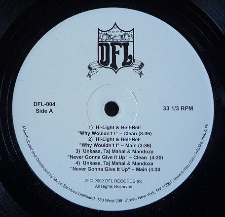 Various : Why Wouldn't I / Never Gonna Give It Up / The Movement / My Life (12")