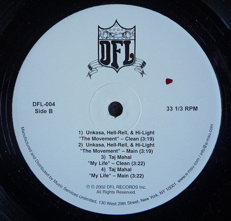 Various : Why Wouldn't I / Never Gonna Give It Up / The Movement / My Life (12")