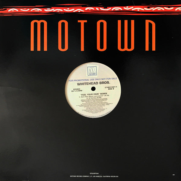 Whitehead Bros. : Feel Your Pain (Remix) (12", Promo)