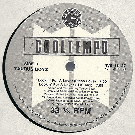 Taurus Boyz : Lookin' For A Lover (12")