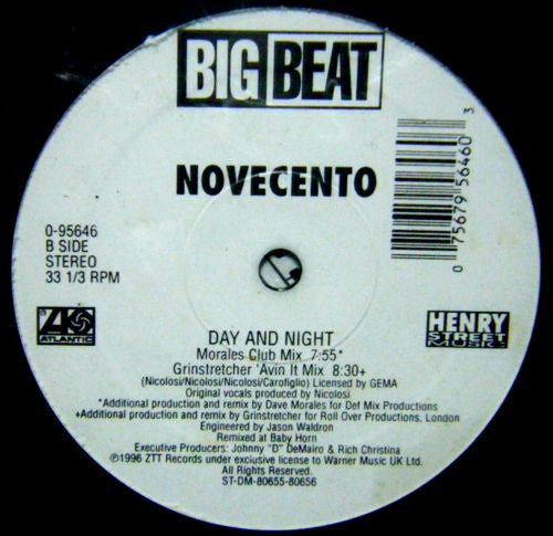 Novecento : Day And Night (12")