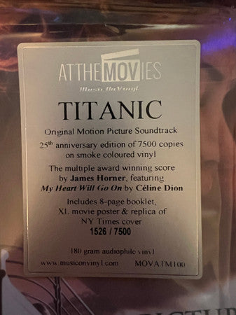 James Horner : Titanic (Music From The Motion Picture) (2xLP, Ltd, Num, RE, RP, S/Edition, Smo)