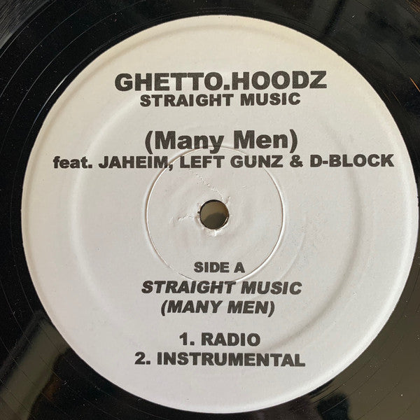 Many Men Featuring Jaheim Featuring Left Gunz Featuring D-Block : Straight Music (12")