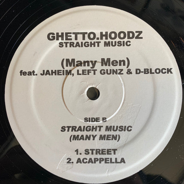 Many Men Featuring Jaheim Featuring Left Gunz Featuring D-Block : Straight Music (12")