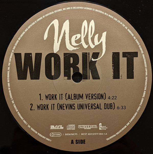 Nelly : Work It (12")
