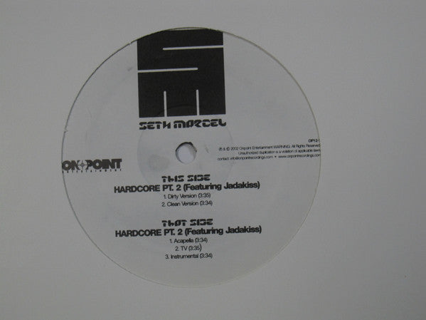 Seth Marcel Feat. Jadakiss : Hardcore Pt. 2 (12", Single)