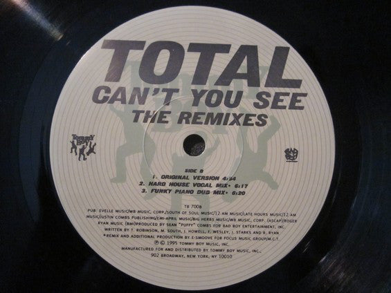Total : Can't You See (The Remixes) (12")