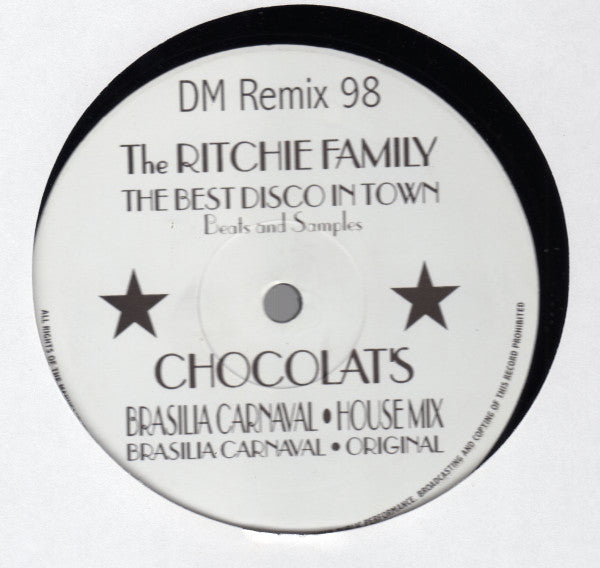 The Ritchie Family & Chocolat's : The Best Disco In Town / Brasilia Carnaval (DM Remix 98) (12")