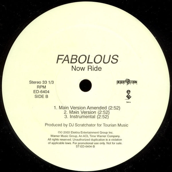 Fabolous : Make U Mine (12", Promo)