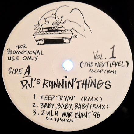 Various : D.J.'s Runnin' Things Vol. 1 (12", EP, Promo)