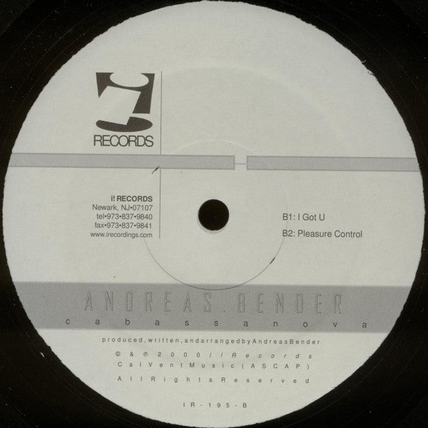Andreas Bender : Cabassanova (12")