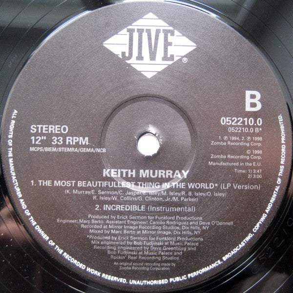 Keith Murray : Incredible (12")