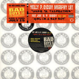 Nelly - P. Diddy - Murphy Lee : Shake Ya Tailfeather / Girl I'm A Bad Boy (12", Promo)
