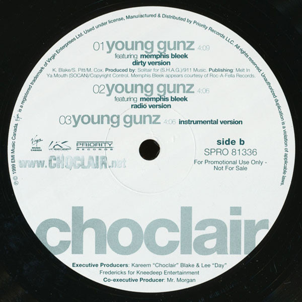 Choclair : Rubbin' / Young Gunz (12", Promo)