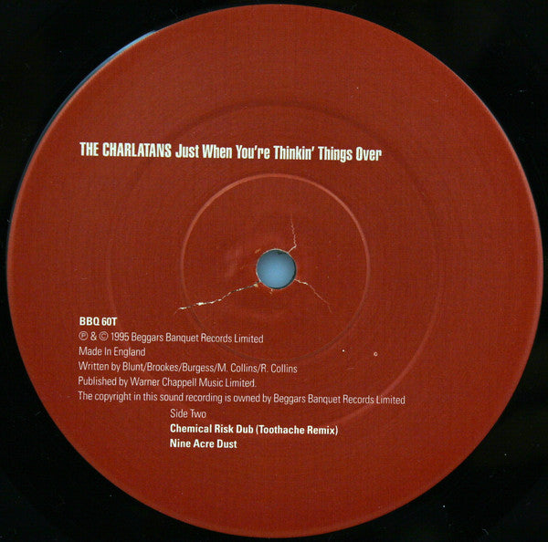 The Charlatans : Just When You're Thinkin' Things Over (12", Single)