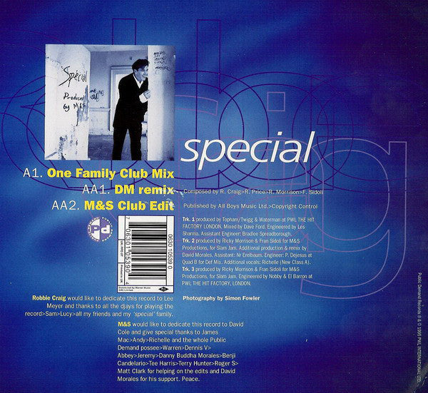 Robbie Craig : Special (12")