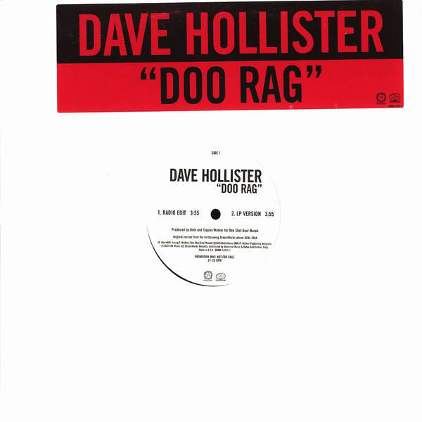 Dave Hollister : Doo Rag (12", Promo)