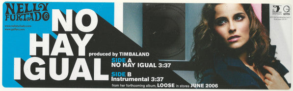 Nelly Furtado : No Hay Igual (12", Promo)