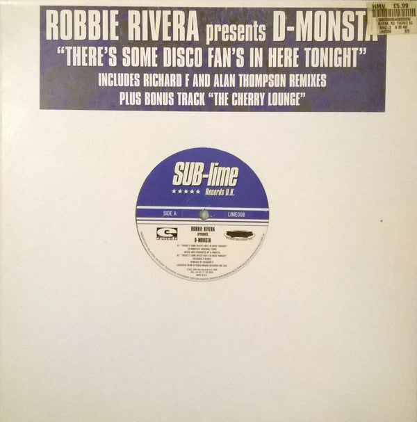 Robbie Rivera Presents D-Monsta : There's Some Disco Fan's In Here Tonight (12")