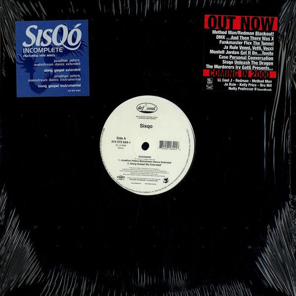 Sisqo : Incomplete (12")