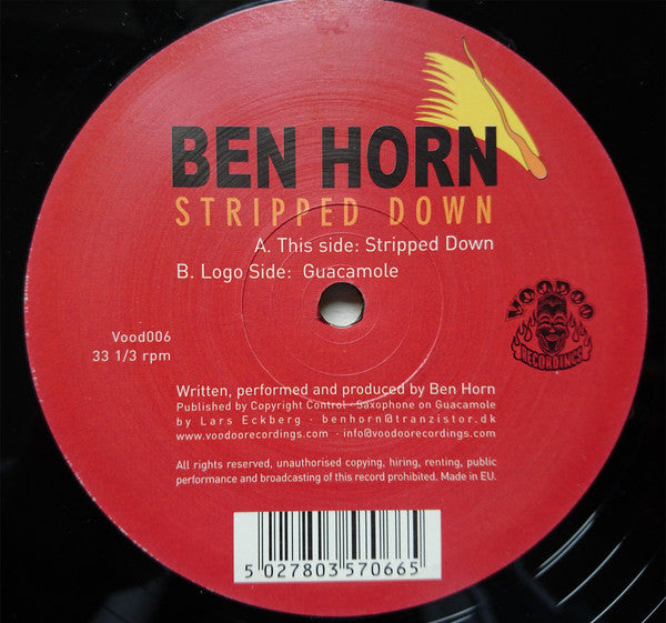 Ben Horn : Stripped Down (12")
