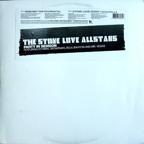 Stone Love Allstars Featuring Kymani Marley, Beenie Man, Buju Banton & Mr. Vegas : Party In Session (12", Maxi)